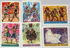 GUINEA 1966 342-47 B 405-09 C80 Festival African Art & Culture Dance Music MNH