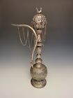 Antique Indian Silver Hookah Hukka Plated 1595g Rajasthani Silver 20th c