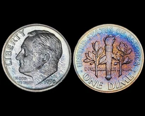 PR67 1950 Roosevelt Silver Dime Proof- Toned ANACS PR67 - Picture 1 of 6