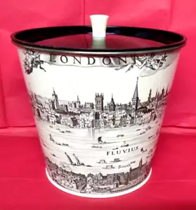 401. Ext. RARE 1950s Storage Tin Collectors Vintage London River Thames Thamesis - Picture 1 of 13