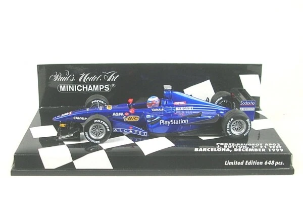 Prost Peugeot AP02 First F1 Test Barcelona December 1999 (Jenson Button) 1:43 - Immagine 1 di 1
