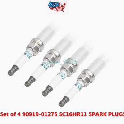 90919-01275 4PCS SC16HR11 GENUINE OEM IRIDIUM SPARK PLUGS FOR TOYOTA SCION LEXUS - Image 1 of 4