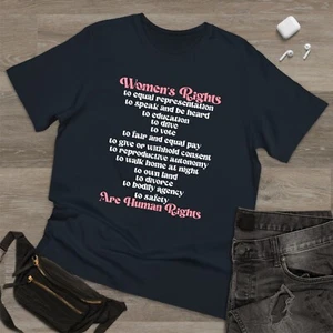 Women's rights are human rights breast cancer tshirt, Breast Cancer Awareness t - Picture 1 of 5