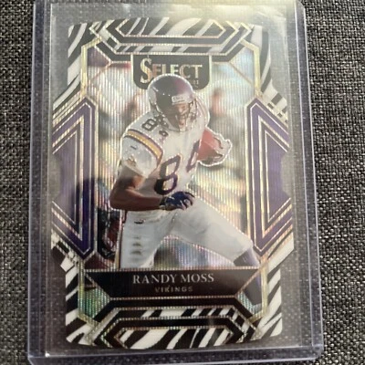 2021 Panini Select Club Level Zebra Prizm #237 Randy Moss Die Cut HOF SSP  - Image 1 of 2