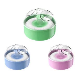 Portable Case Box With Powder Puff Baby Container Talcum Powder Box Soft Sponge - Picture 1 of 15