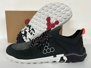 NEW VivoBarefoot Tracker Decon Low FG2 Black Leather Minimalist Barefoot Shoes - Picture 1 of 15