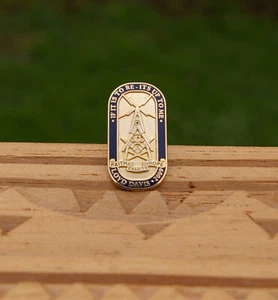 Masons Loyd Davis 2009 Faith Charity Hope If It Is To Be 1" Emaille Pinback - Bild 1 von 3