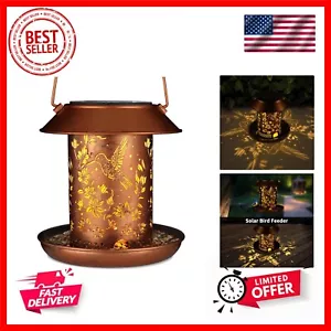 Hummingbird Solar Bird Feeder for Outdoors Solar Lanterns Metal Waterproof Ou... - Picture 1 of 8