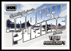 2024 Panini Minecraft #179 Greetings from Snowy Plains Tour of Minecraft - Picture 1 of 2