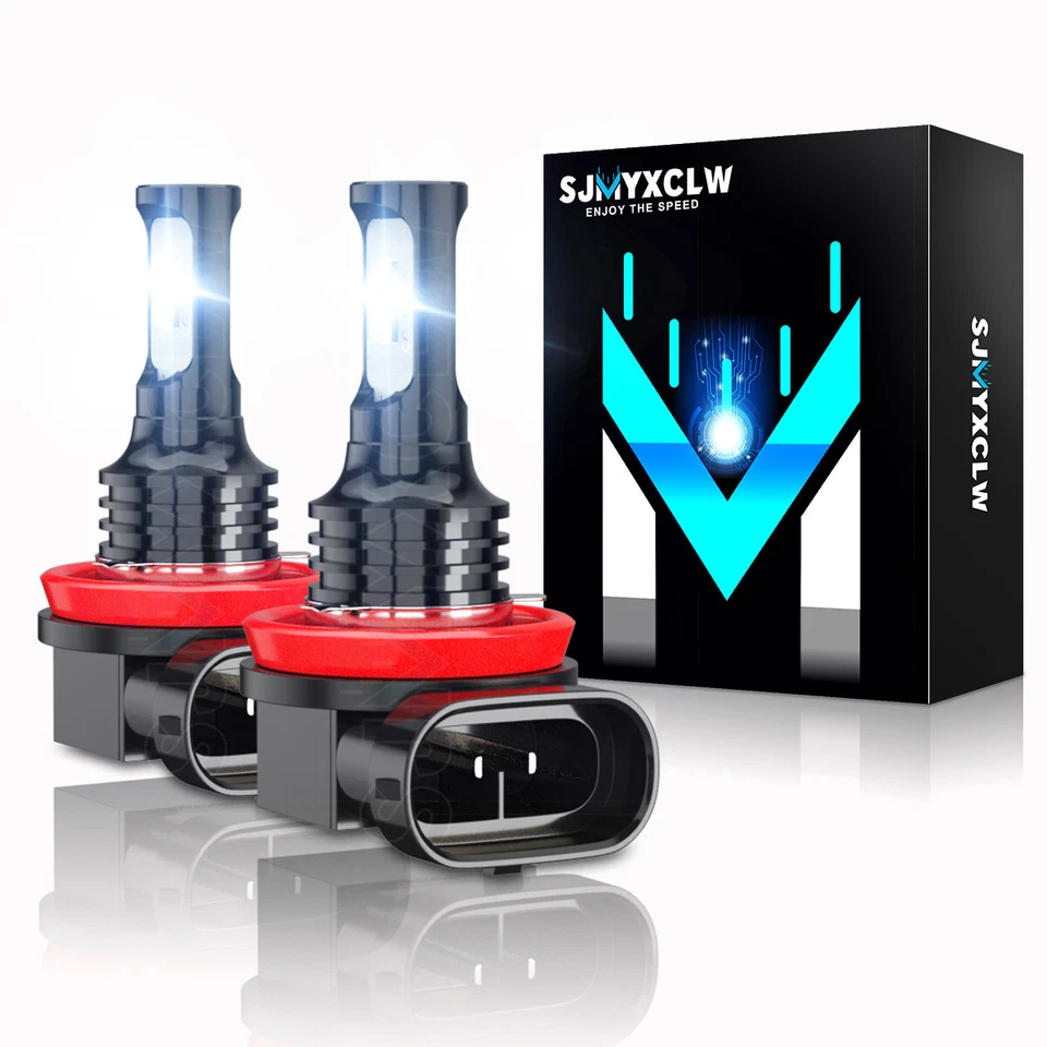 For Mercedes-Benz E350 E550 2008-2012 H11 H8 LED Fog Light Bulbs 6000K White - Image 1 of 4