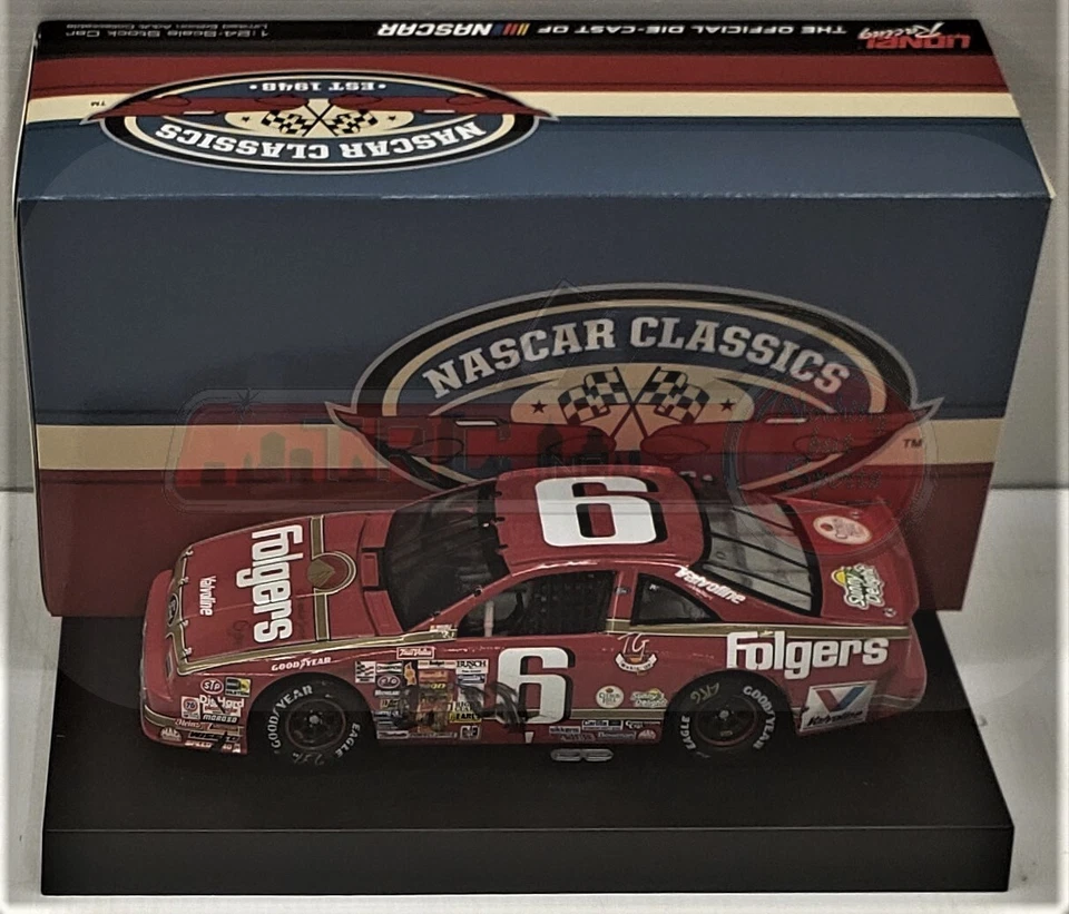 Mark Martin 1990 Lionel #6 Folgers North Wilkesboro Raced Win Thunderbird 1/24 - Image 1 of 1