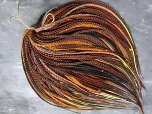 New Set Braids Gold Autumn Synthetic Ombre Dreadlocks Double/Single Ended - Picture 1 of 19