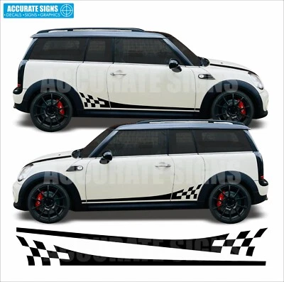 Adesivi per Mini Clubman Strisce Laterali Decalcomanie Grafica Vinile R55 - Immagine 1 di 3