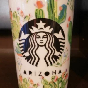 Starbucks ARIZONA Cactus Travel Mug 12oz Coffee Cup Collectible State NEW - Picture 1 of 2