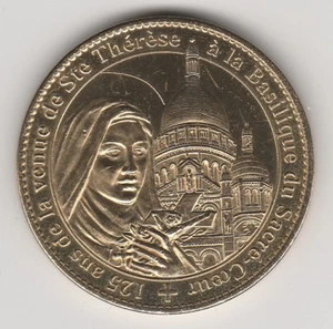 NO DATE COIN JETON MEDAILLE SOUVENIR A-B -- 75 018 N°7 STE-THERESE SACRE-COEUR - Picture 1 of 2