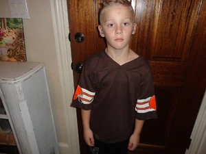 Vintage 80's Cleveland Browns Blank Youth Jersey T Shirt Size M - Picture 1 of 5
