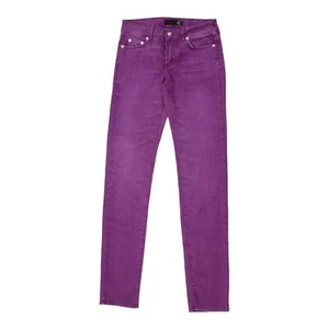 Pantalones de mezclilla Just Cavalli para mujer púrpura ajustados cintura alta | Vintage años 90 de colección - Imagen 1 de 4