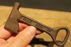 Antique Vintage Style Cast Iron Dixie Beer Bottle Opener Fireman Axe Hatchet