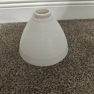 Corning 820120 Lámpara Difusor Vidrio Leche Blanco Antorcha Pantalla Gofre 8 Pulgadas - Imagen 1 de 9