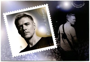 Tarjeta postal prepagada Canadá Bryan Adams 2009 artista discográfico canadiense como nueva (S11) - Imagen 1 de 2