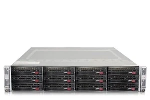 Supermicro SuperServer 6028TR-HTR 8x Intel 10-Core E5-2640v4 512GB 4 node Server - Picture 1 of 2