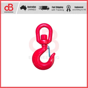 Alloy Steel 1T Swivel Hook with Latch - Picture 1 of 2