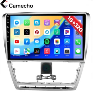Radio Coche Android 10.1" GPS Navi WiFi Para Skoda Octavia 2 A5 2007-2014 con Cámara - Imagen 1 de 12