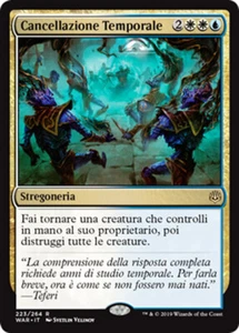 MTG TIME WIPE FOIL ITALIAN EXC - PROMO CANCELLAZIONE TEMPORALE - WAR - MAGIC - Imagen 1 de 1