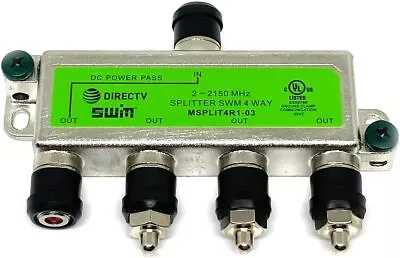 DirecTV Splitter SWM 4-Way- MSPLIT4R-03 - Image 1 of 2