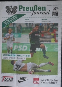 Cuaderno de Programa de Fútbol 16/17 3. Liga Prusia Münster - Werder Bremen II - Imagen 1 de 1