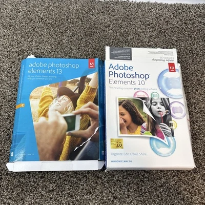 Adobe Photoshop Elements 10 And 13 Win/Mac BAD CODES READ! - Image 1 of 4