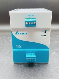 Delta DRP024V240W1BA  24V 240W 10A Din Rail  Power Supply Used - Picture 1 of 5