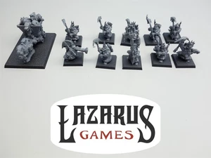 Warhammer Old World Dwarf: Dwarfen Mountain Holds - Miners with Cart (unpainted) - Picture 1 of 4