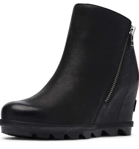 Sorel Damengröße 8,5 Joan Artic Wedge II Chelsea-Stiefelette schwarz wasserdicht - Bild 1 von 10