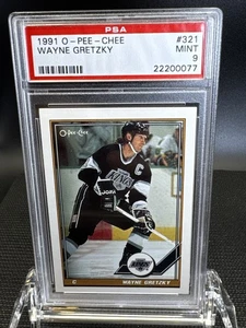 1991 O-Pee-Chee Hockey Wayne Gretzky #321 PSA 9 - Picture 1 of 2