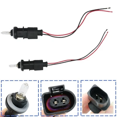 2*Front Turn Signal Light Socket＆Bulbs＆Plug For Volkswagen Passat Phaeton Beetle Foto 1 de 4