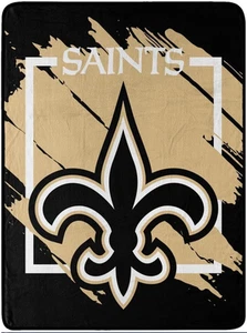 New Orleans Saints NFL Northwest 46"x60" Super Plush Throw Blanket - Picture 1 of 1