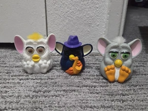 Vintage Furby McDonald's Lot Of 3 Saxophone & 1998 Furby Toys No Noise READ DESC - Picture 1 of 5