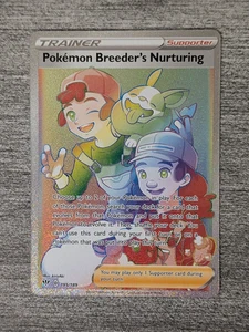 Pokémon TCG Pokemon Breeder's Nurturning 195/189 Secret Rare Holo - P022 - Picture 1 of 2