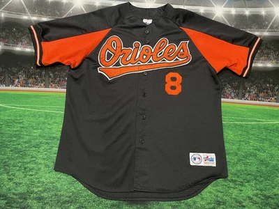 Camiseta Baltimore Orioles Cal Ripken Jr #8 Vintage Majestic Tamanho XL Usada - Imagem 1 de 4