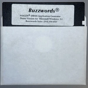 Buzzwords WinGEN DBMS Application Generator | Demo Version for Windows 3.1 - Picture 1 of 3
