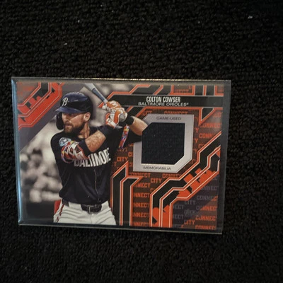 2025 Topps Series 1 City Connect Relic #CC-CC Colton Cowser - Image 1 of 2