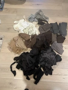 60 Mixed Lot Hosiery Stockings Pantyhose Nylons Arts & Crafts Cutter Fabric - Picture 1 of 7