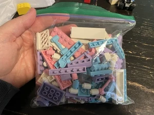 Dream Builders Tyco "Mädchen Bausteine" von 1990 rosa gebrauchter Zustand Vintage - Bild 1 von 4