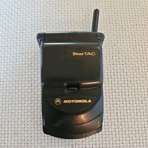 Vintage Clean Beautiful Condition Motorola StarTAC Flip Phone Rare Blackuntested - Picture 1 of 8