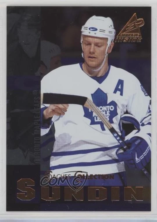 1997-98 Pinnacle Inside Coaches Collection Mats Sundin #21 HOF - Image 1 of 2