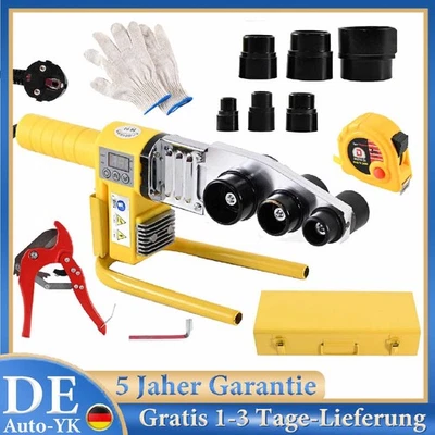 SE 2800W Rohrschweißgerät PP PE PVC 16–63mm Muffenschweißgerät & LCD-Anzeige 320 °C