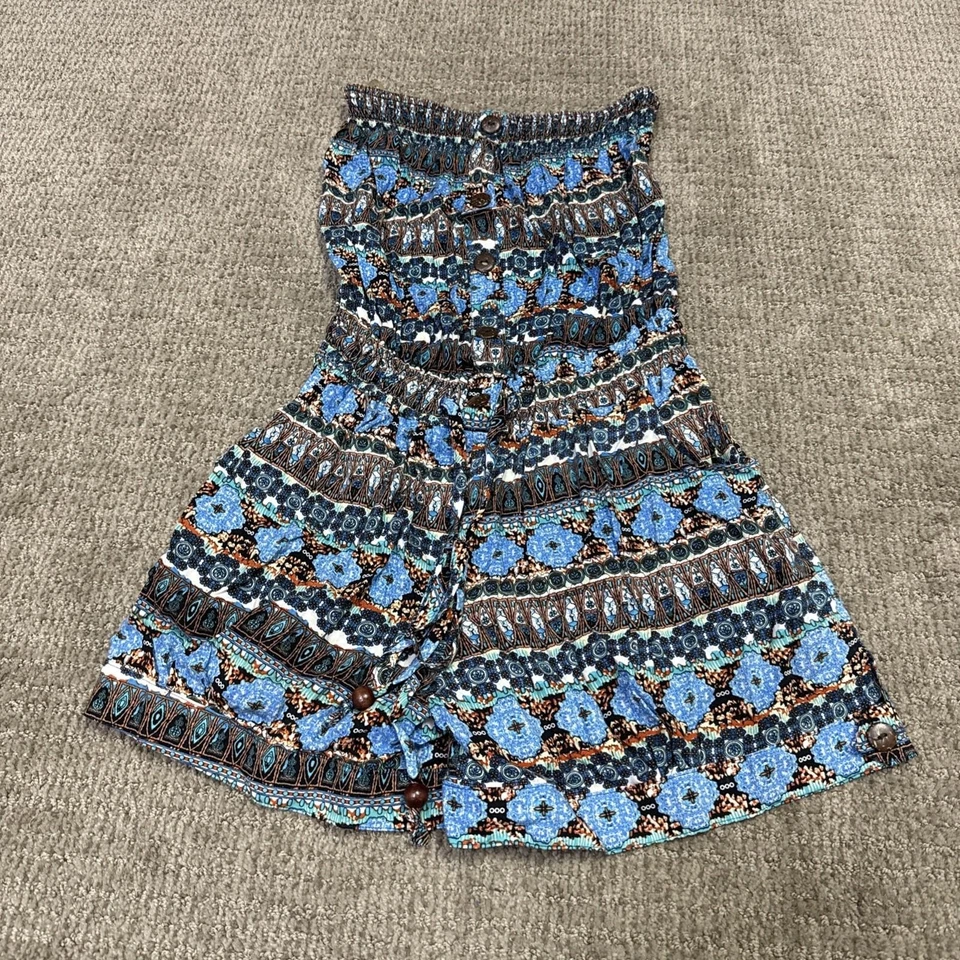 Romper feminino Nana multicolorido sem alças tamanho grande - Imagem 1 de 4