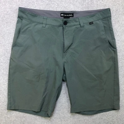 Pantalones Cortos Travis Mathew Para Hombre 36 Verde Wanderlust Golf Rendimiento Elastizados Chinos Foto 1 de 4