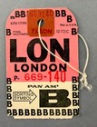 Pan Am Airline Bag Tag Luggage Baggage Label LON London 1972 Vintage American